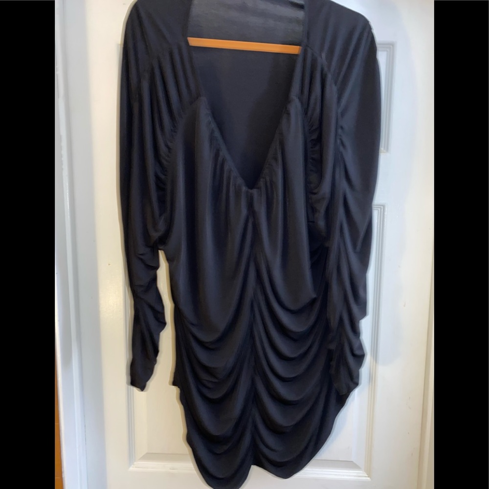 Long sleeve blouse black